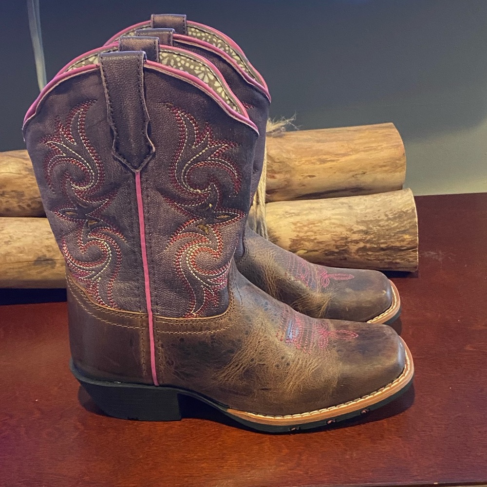 Dan Post Girls Cowboy Boots 13.5